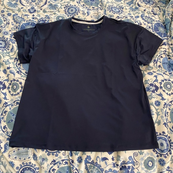 NWT Tuckernuck Sport Navy Short Sleeve Ryan Boyfriend Tee. Size S - Picture 13 of 13